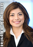Saba Naqvi, BA JD practices both Canada and USA Immigration Law, licensed as an Attorney at Law in California as well as called to the Bar in B.C. - has main office s in downtown Vancouver with the Boughton Law  Crop. Cross Border Law Group