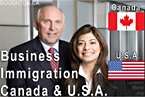 Bruce Harwood and Saba Naqvi, the Business Immigration  Lawyers team at Boughton in downtown Vancouver, BC