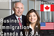 Canada & USA Business Immigration lawyers Bruce Harwood and Saba Naqvi (California Attorney) - CLICK FOR MORE INFO