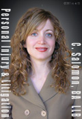 Charlotte Salomon, handles personal injury, wills, residential real estate conveyancing, and  general civil litigation cases in Victoria