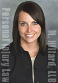 Misty Hilliard, personal injury lawyer in addition to family law practice with Hutchison Oss-Cech Marlatt