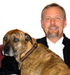 Gordon Zenk with dog Duncan, serving Metro Vancouver  from his Port Moody offices for  Family and Personal Injury  clients