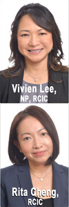  2 Registered Certified Immigration Consultants Vivien Lee, Notary Public, and RCIC  & Rita Cheng, RCIC -  hav 30+ yrs. work in English, Mandarin & Cantonese