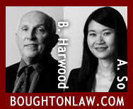 Bruce Harwood, MA LLB, business immigration Lawyer, formerly with Canada government citizenship & immigration services &    Angela So, BA JD, Canada Immigration Lawyer fluent in Mandarin and Cantonese