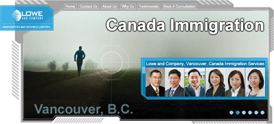 photos of Jeffrey Lowe; B.Comm, LLB.; Robert Leong, LLB appeals litigation lawyer, Stan Leo, general Canada immigration services, Vivien Lee, immigration consultant; Rita Cheng, immigration consultant and Akiko Fujito (Japanese speaking immigration consultant)