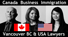 BC-business-immigration-lawyers: Bruce Harwood, LLB; Saba Naqvi, JD licensed in California and BC; Angela So, JD - CLICK FOR MORE INFO