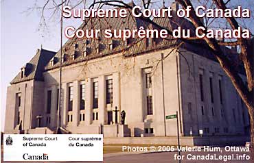 Supreme Court of Canada building in Ottawa